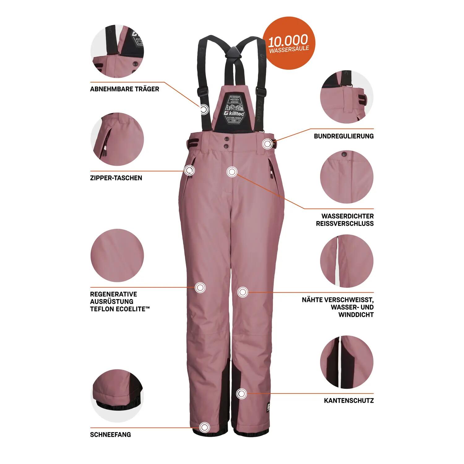 Kinder Skihose KSW 213 GRLS SKI PNTS 5/6