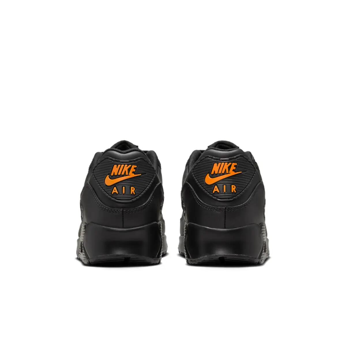 Nike Air Max 90 Leather Black Safety Orange 6/6