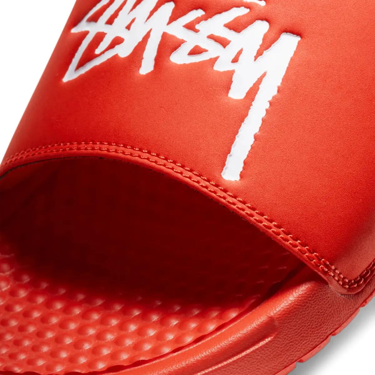 Nike Benassi Stussy Habanero Red 5/5