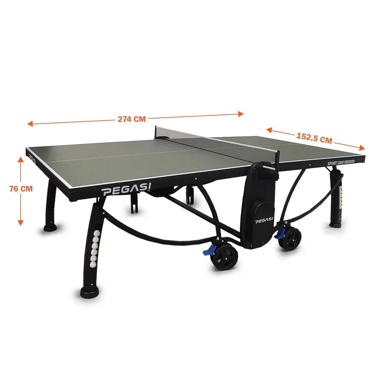 Tischtennisplatte Pegasi 1000 Indoor Grün 5/6