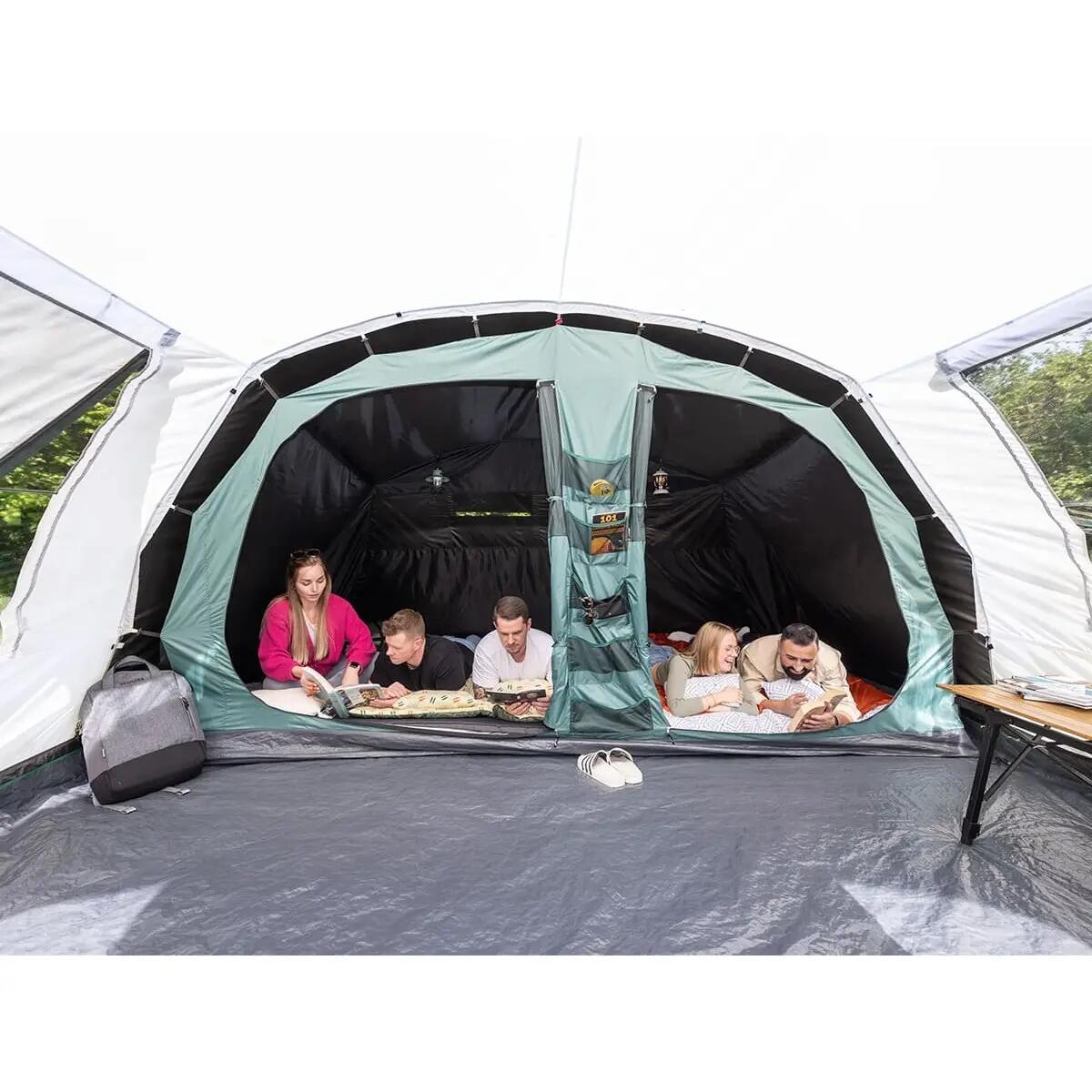 Tente tunnel - Hafslo 5 XL Sleeper Protect - 5 pers, Sol cousu, Cabine noire 8/15