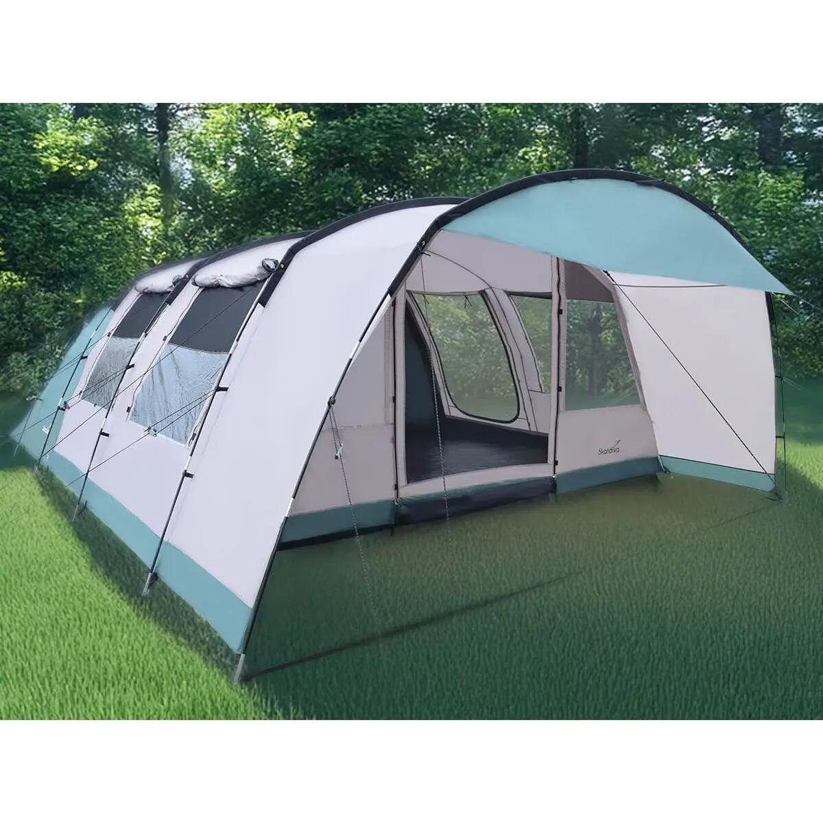 Tente tunnel - Hafslo 5 XL Sleeper Protect - 5 pers, Sol cousu, Cabine noire 2/15