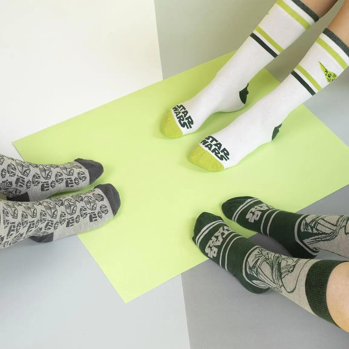 3er-Pack Kindersocken The Mandalorian aus Baumwolle, Mehrfarbig 5/5