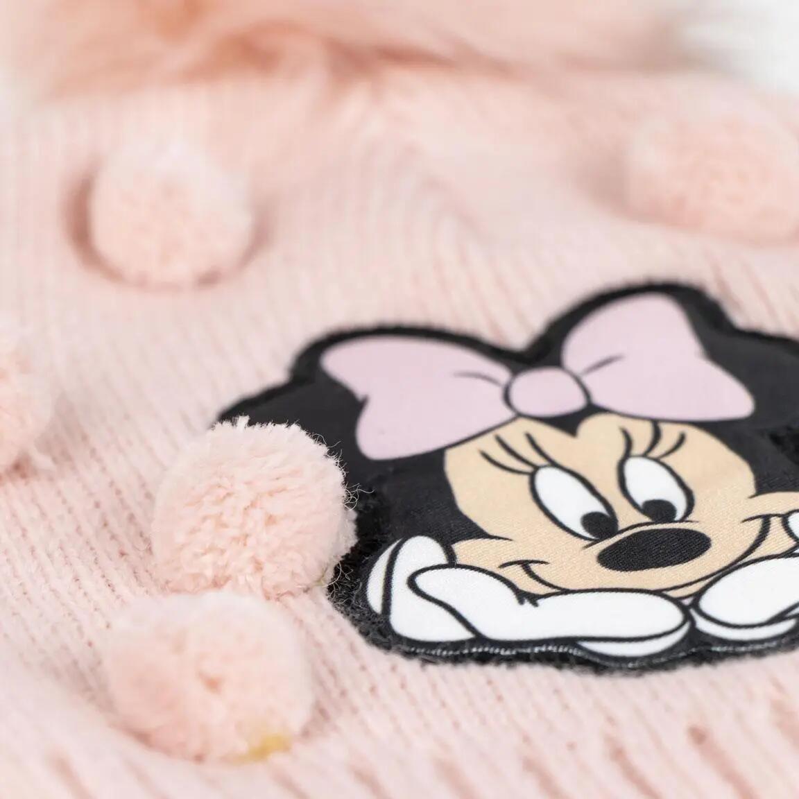Berretto in maglia per bambini Minnie Mouse morbido e caldo, Multicolore 3/4