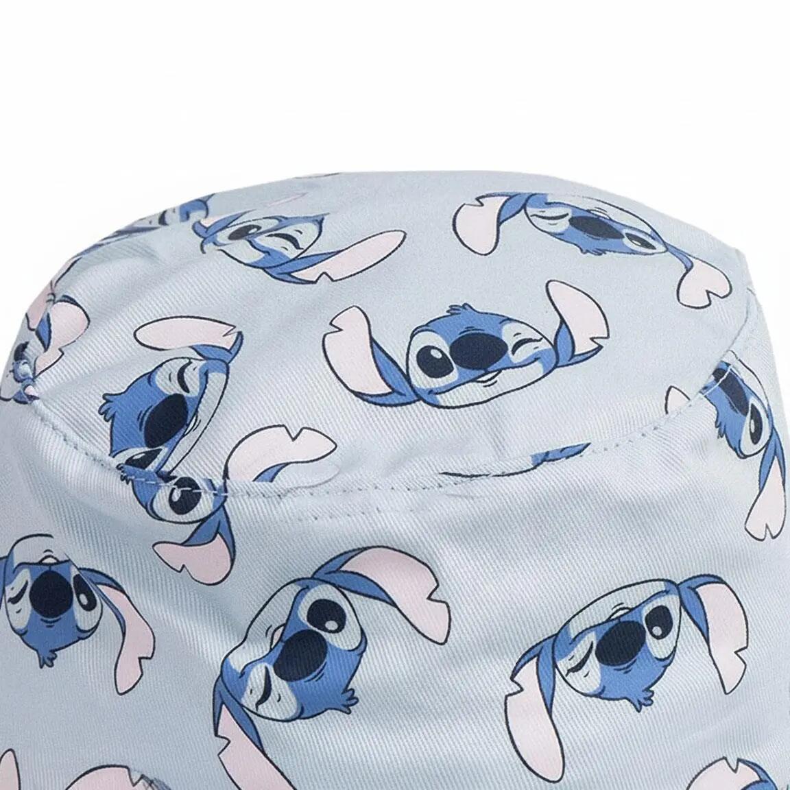 Cappello da pescatore per bambini Stitch in cotone, Multicolore 3/6
