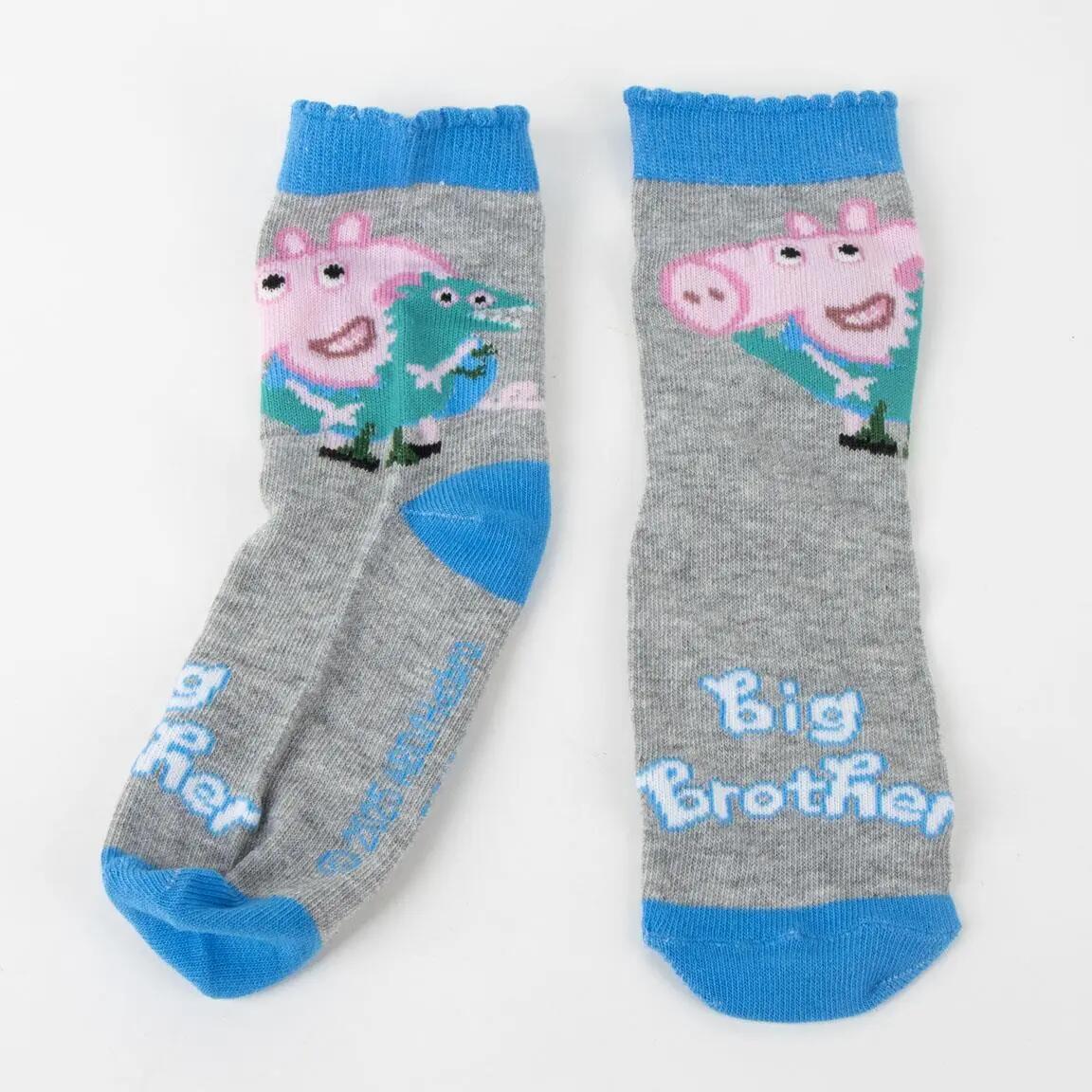 4er-Pack Kindersocken Peppa Pig aus Baumwolle, Mehrfarbig 4/8