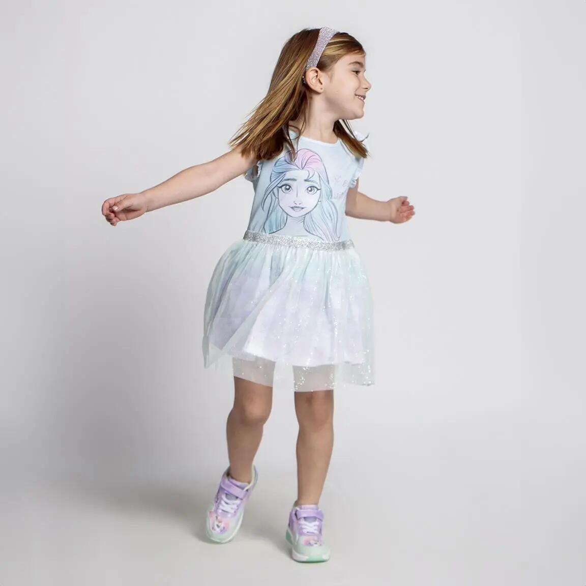 Kinderkleid Frozen aus Single-Jersey, Mehrfarbig 5/6