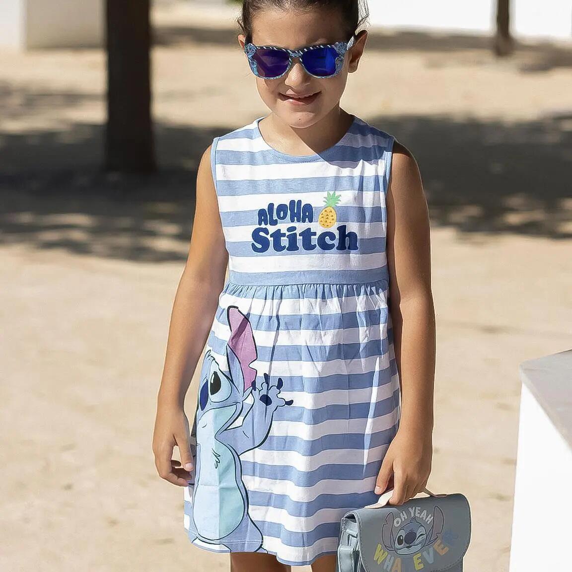 Kinderkleid Stitch aus Single-Jersey, Mehrfarbig 6/7
