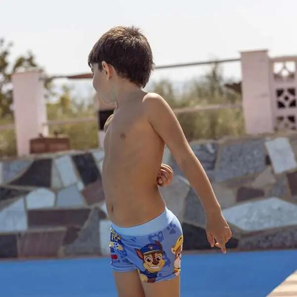Kinder-Badeshorts Paw Patrol aus Polyester und Elasthan, Blau 3/3