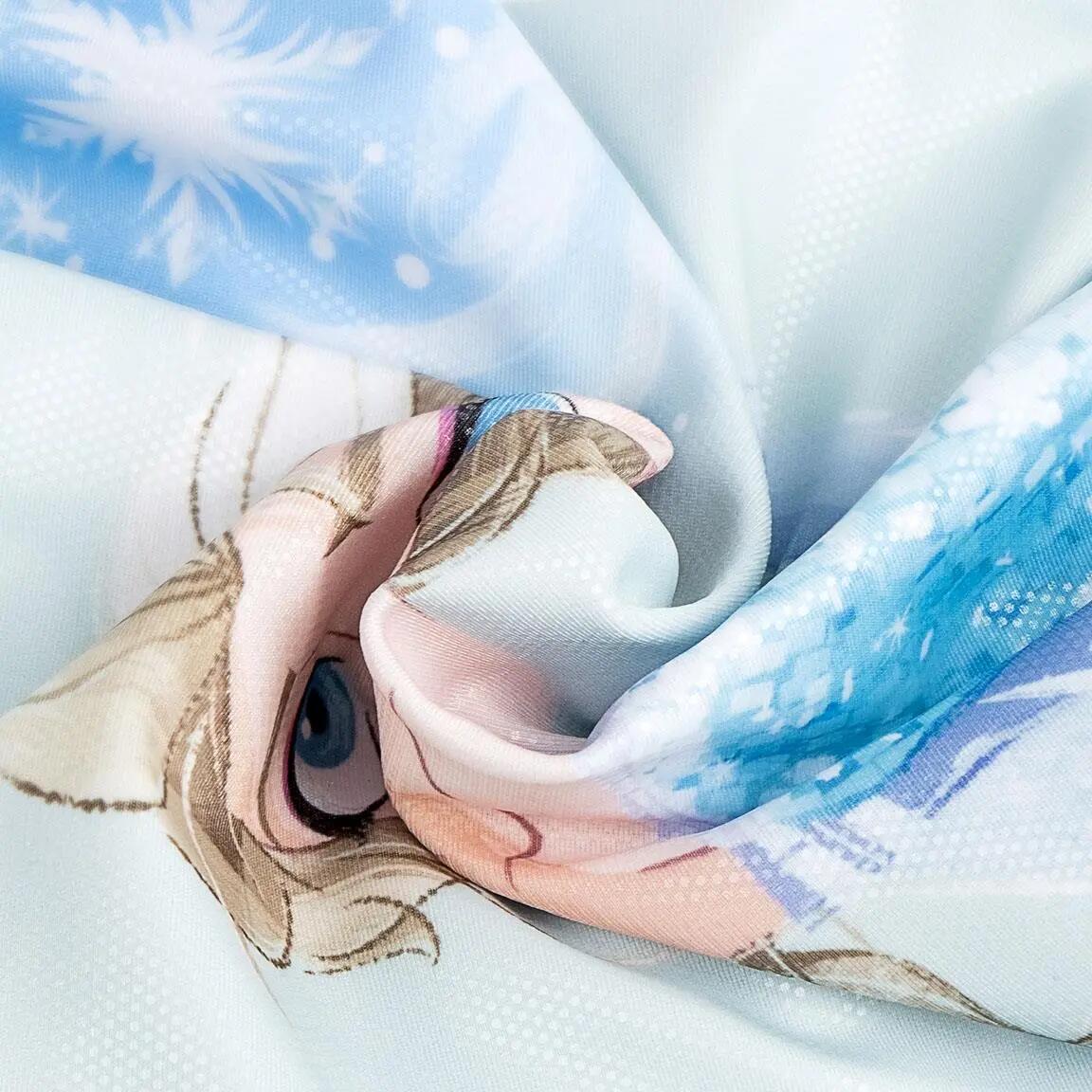 Kinder-Badeanzug Frozen einteilig, Polyester und Elasthan, Hellblau 3/3