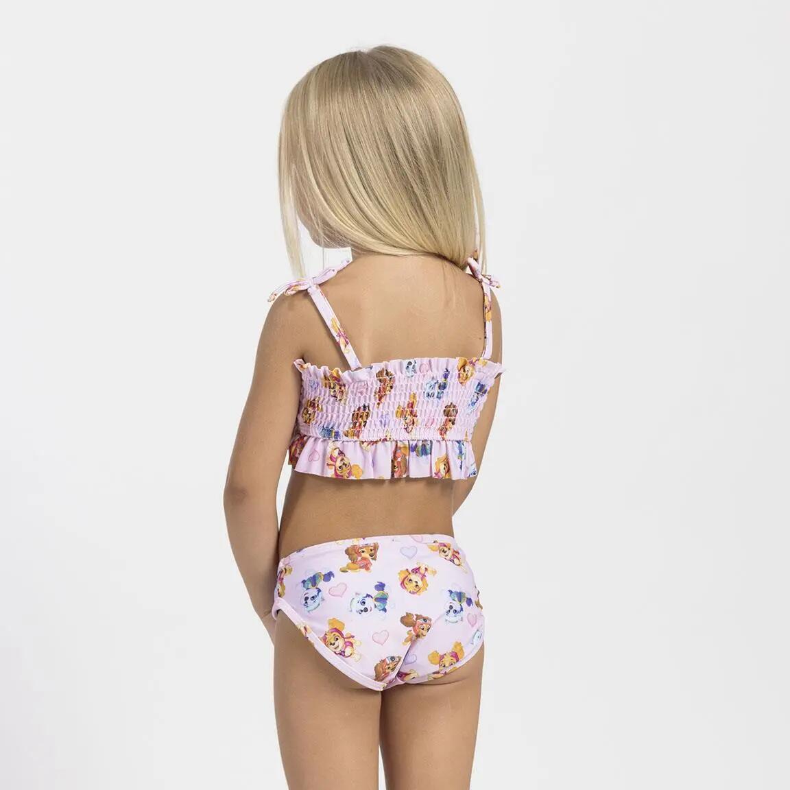 Bikini enfant Paw Patrol en polyester et élasthanne, Rose Clair 5/6