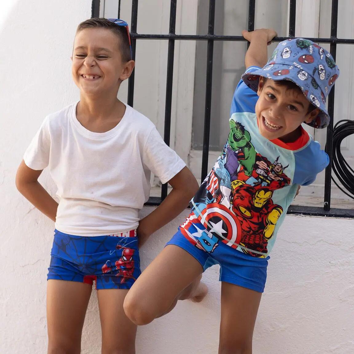 Kinder-Badeshorts Vengadores aus Polyester und Elasthan, Mehrfarbig 6/7