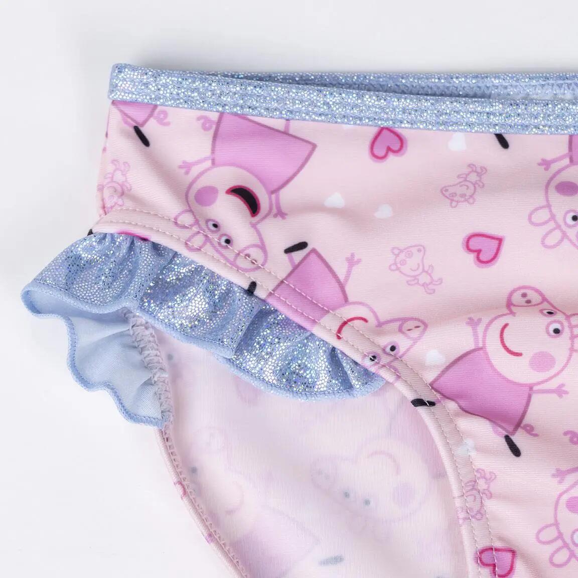 Kinder-Bikini Peppa Pig aus Polyester und Elasthan, Mehrfarbig 3/5