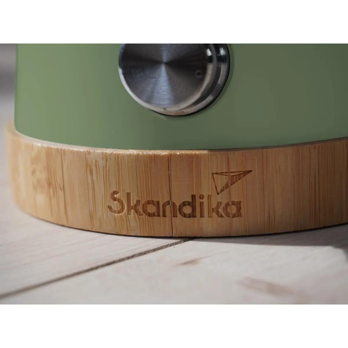 Seconde vie - Lampe camping LED Kiruna - Rechargeable USB - Bambou - Style rétro 6/12