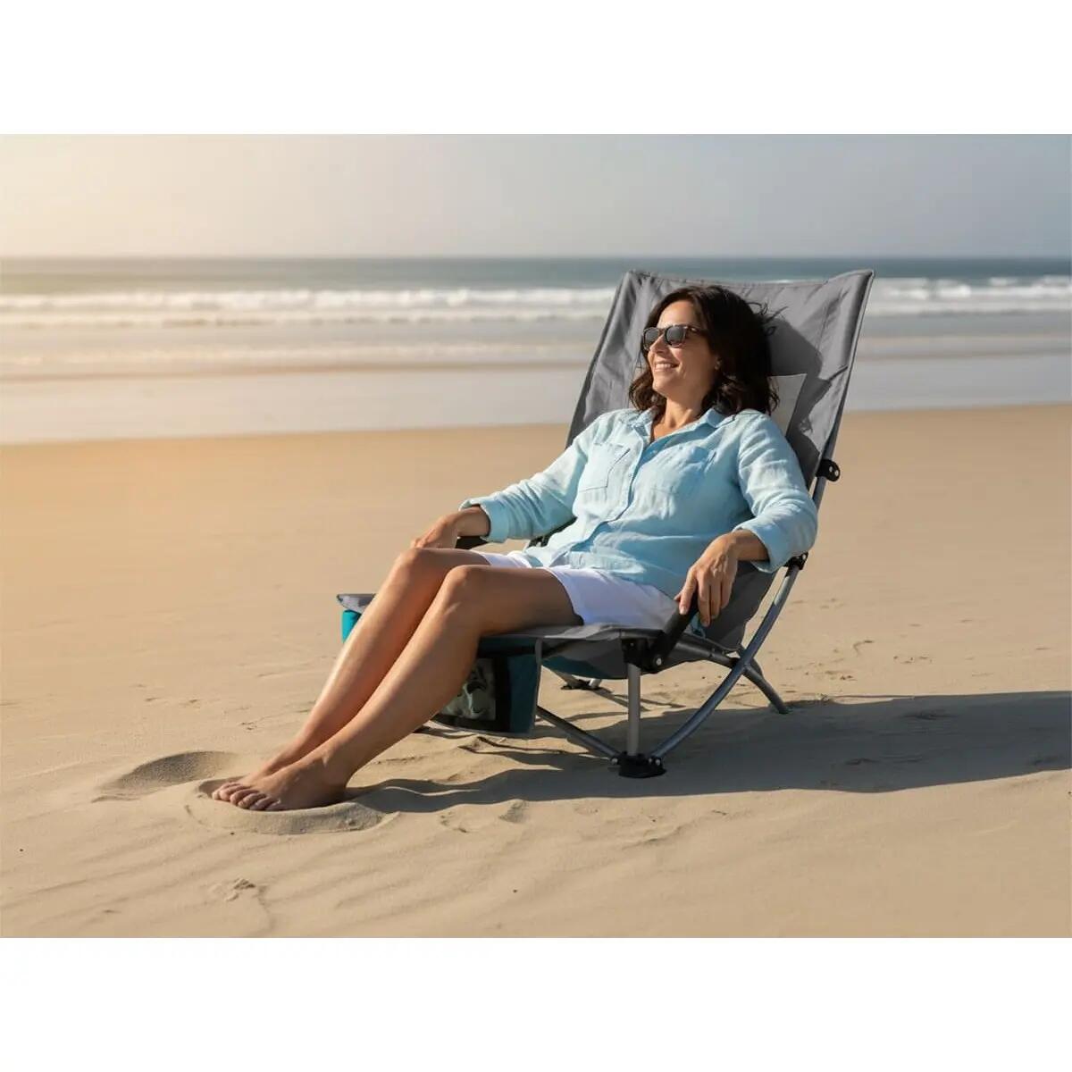 Tweedehands - Campingstoel Beach Klapstoel - Lichtgewicht, Opvouwbar, Max. 136kg 2/9