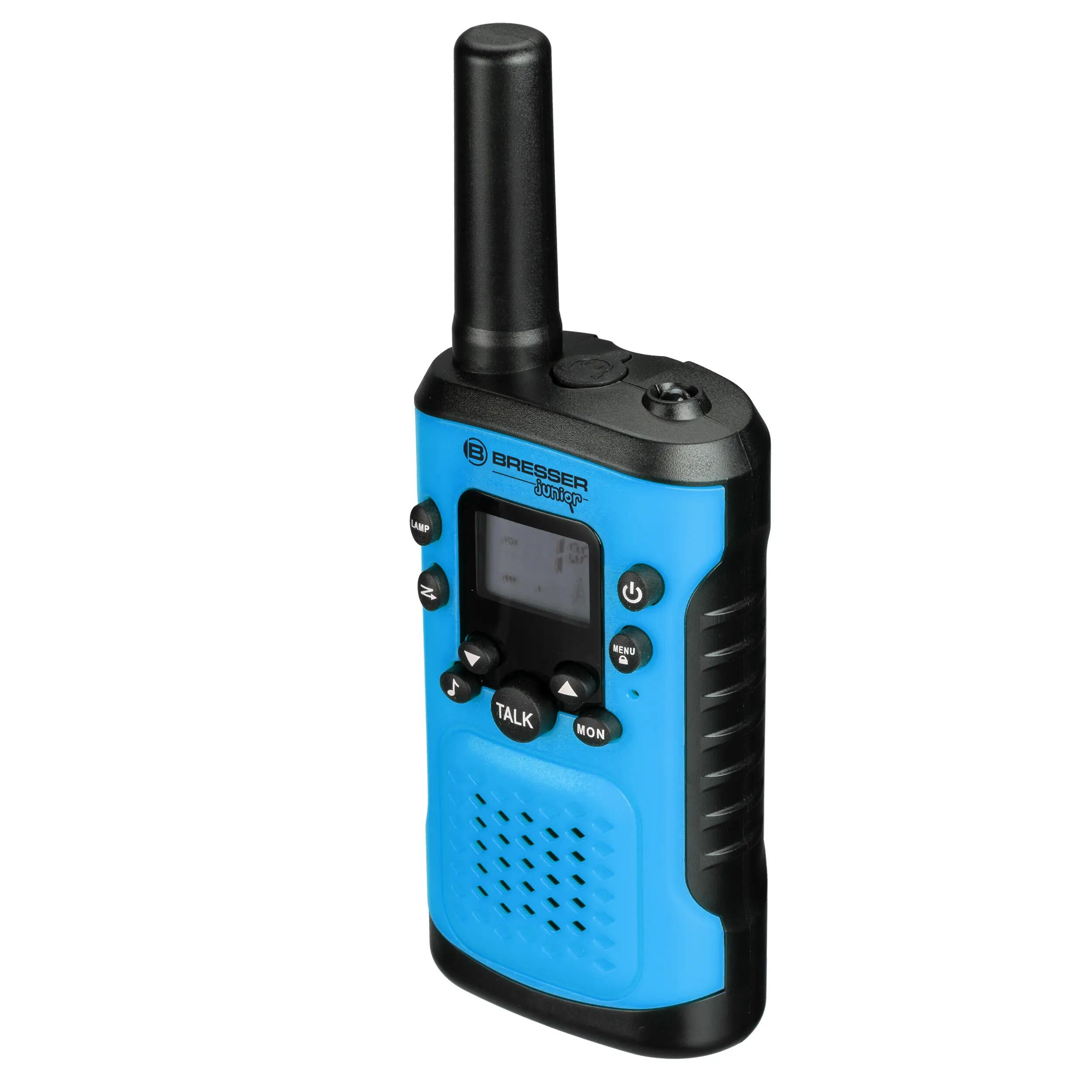 Set di 2 walkie-talkie  con lunga portata fino a 6 km e funzione vivavoce, blu 5/6
