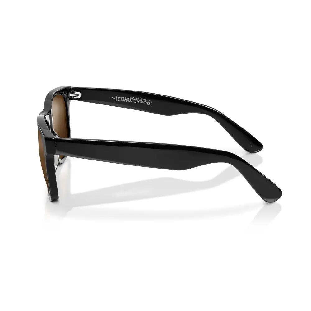 Lunettes de soleil acétate recyclé Lifestyle Homme et Femme Capri Noir 3/7