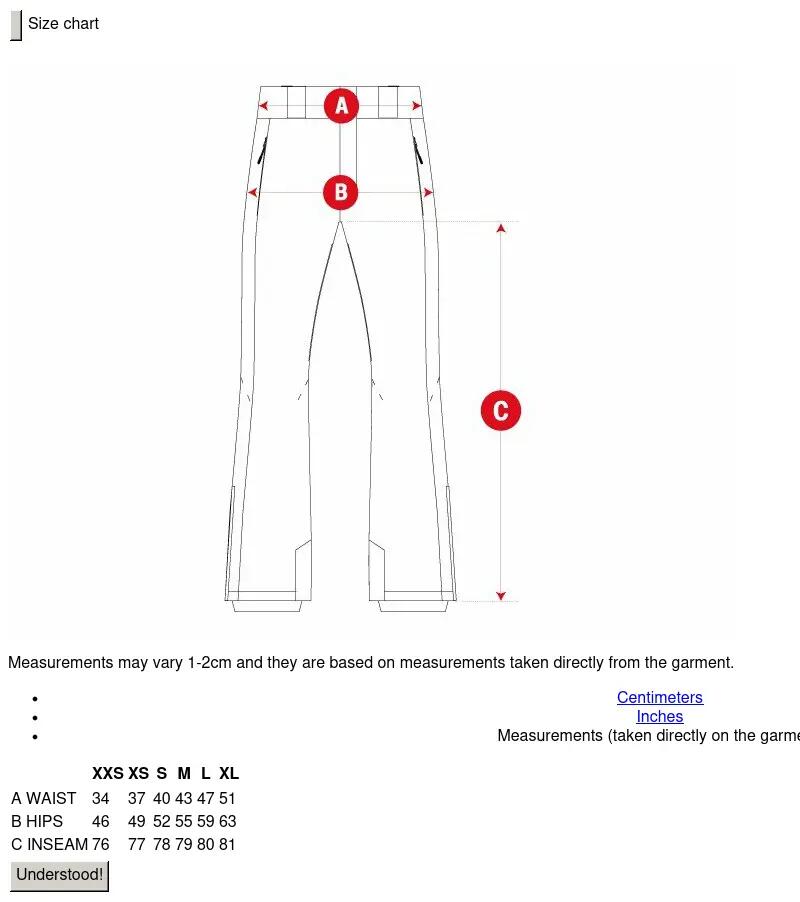 Women Winter sports 's ski pants P3-W Fitz Roy Beige 7/7