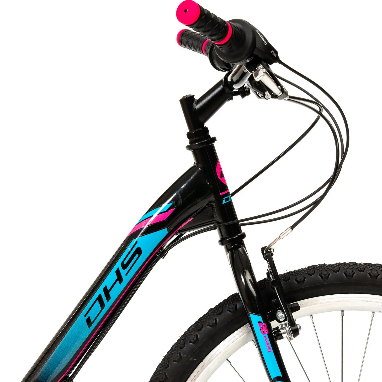 DHS Modesty stadsfiets - 26 inch, zwart 10/10