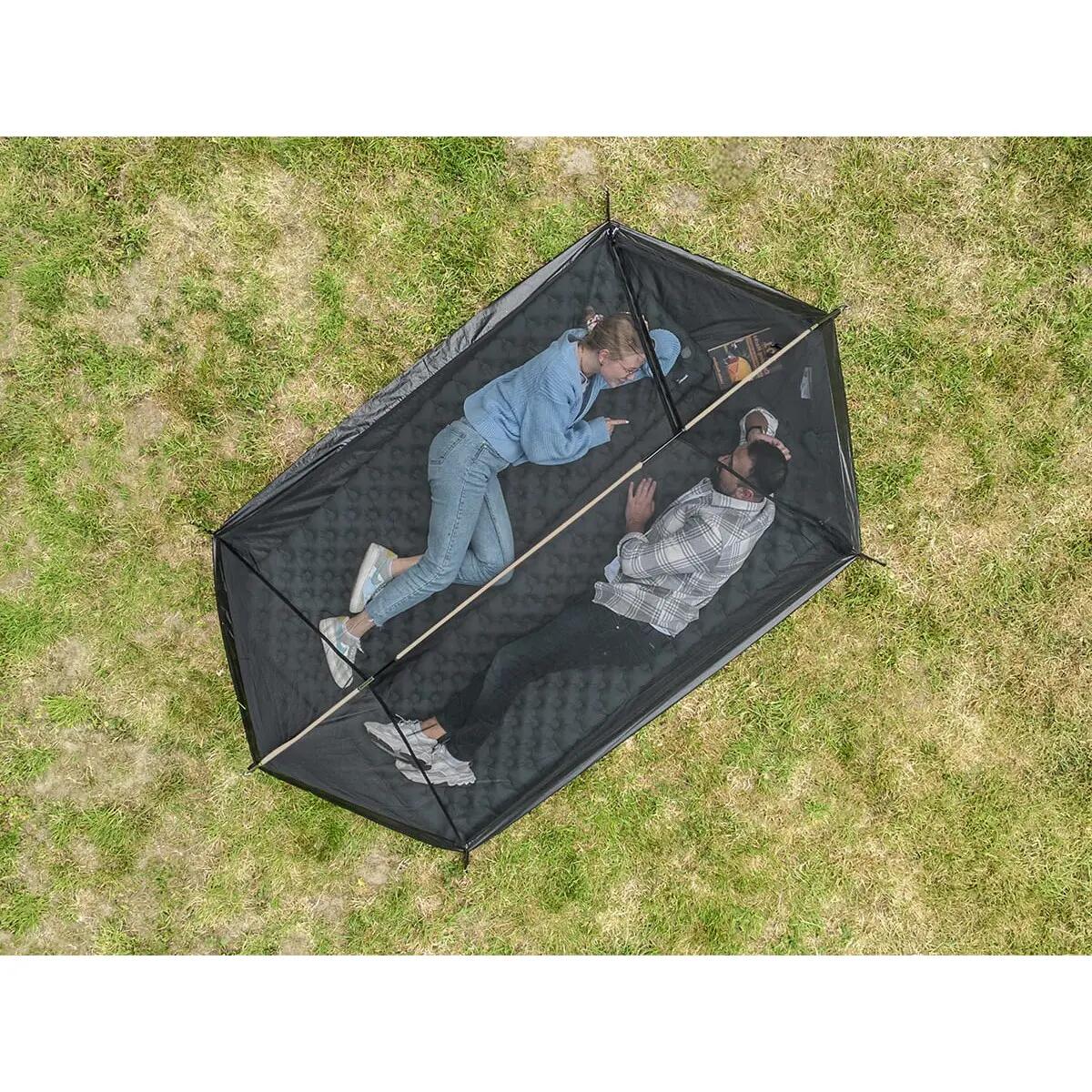 Tenda de trekking - Hemus 2 Sleeper - Campismo - 2 pessoas - cabana preta 8/14