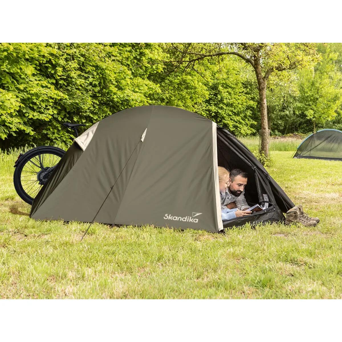 Tenda de trekking - Hemus 2 Sleeper - Campismo - 2 pessoas - cabana preta 2/14
