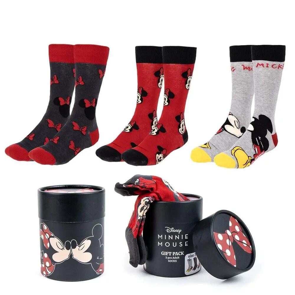 3er-Pack Minnie Mouse Socken für Erwachsene aus weicher Baumwolle, mehrfarbig 4/4