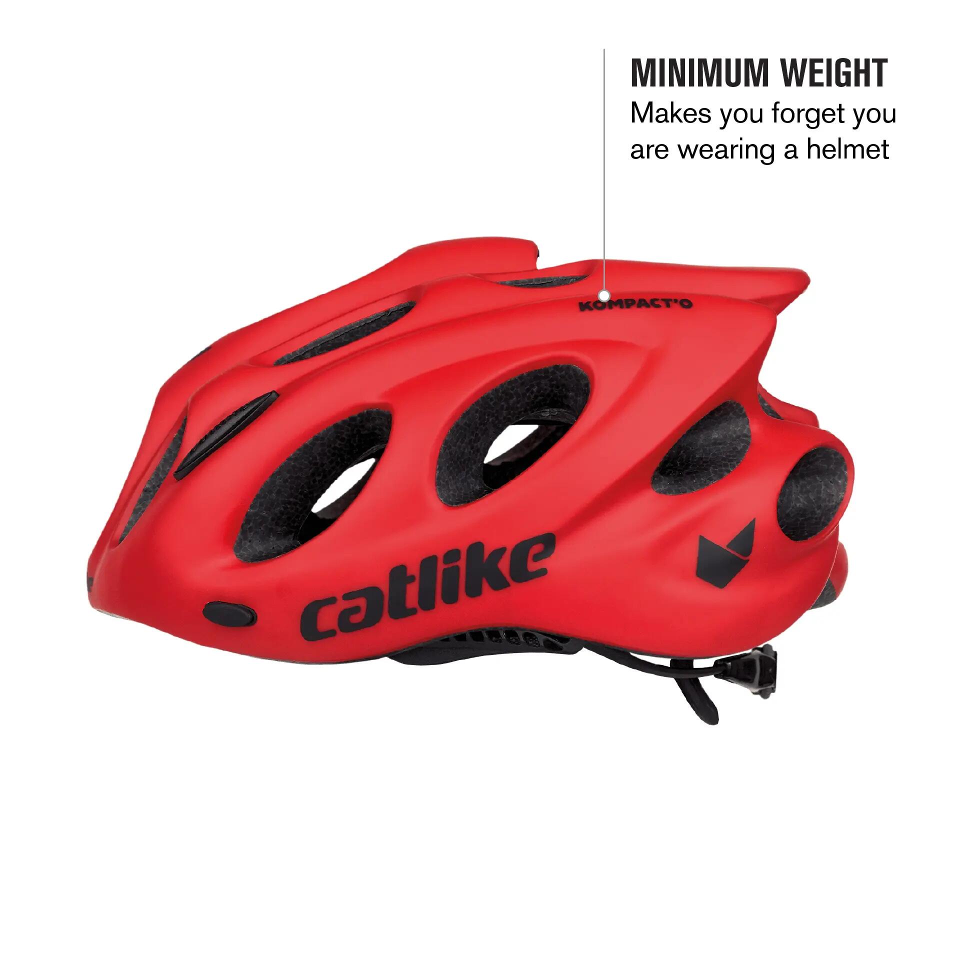 Catlike Kompact’O Casque Vélo Urbain et Loisirs Rouge Mat 6/7