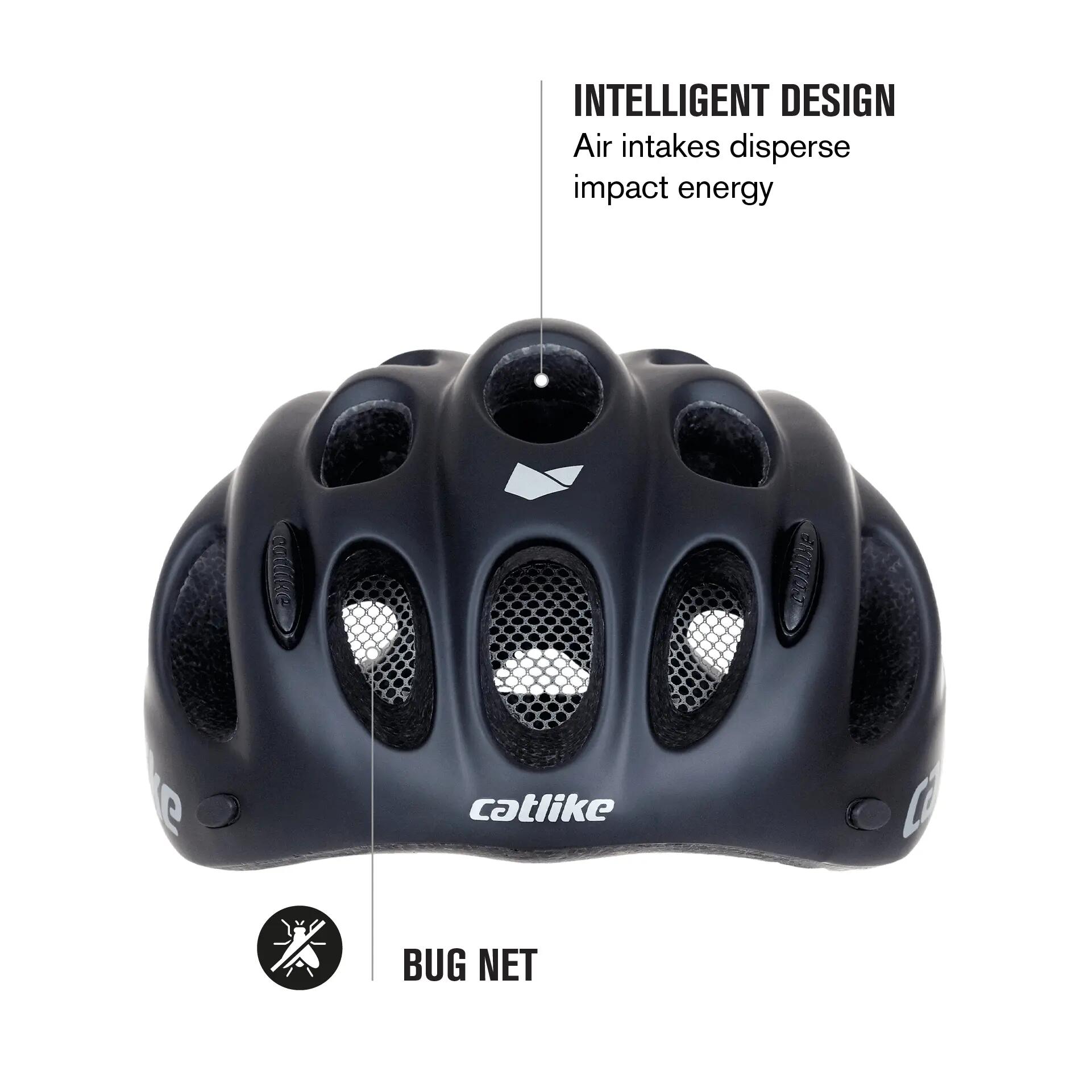 Catlike Kompact’O Casque Vélo Urbain et Loisirs Noir Mat 3/7