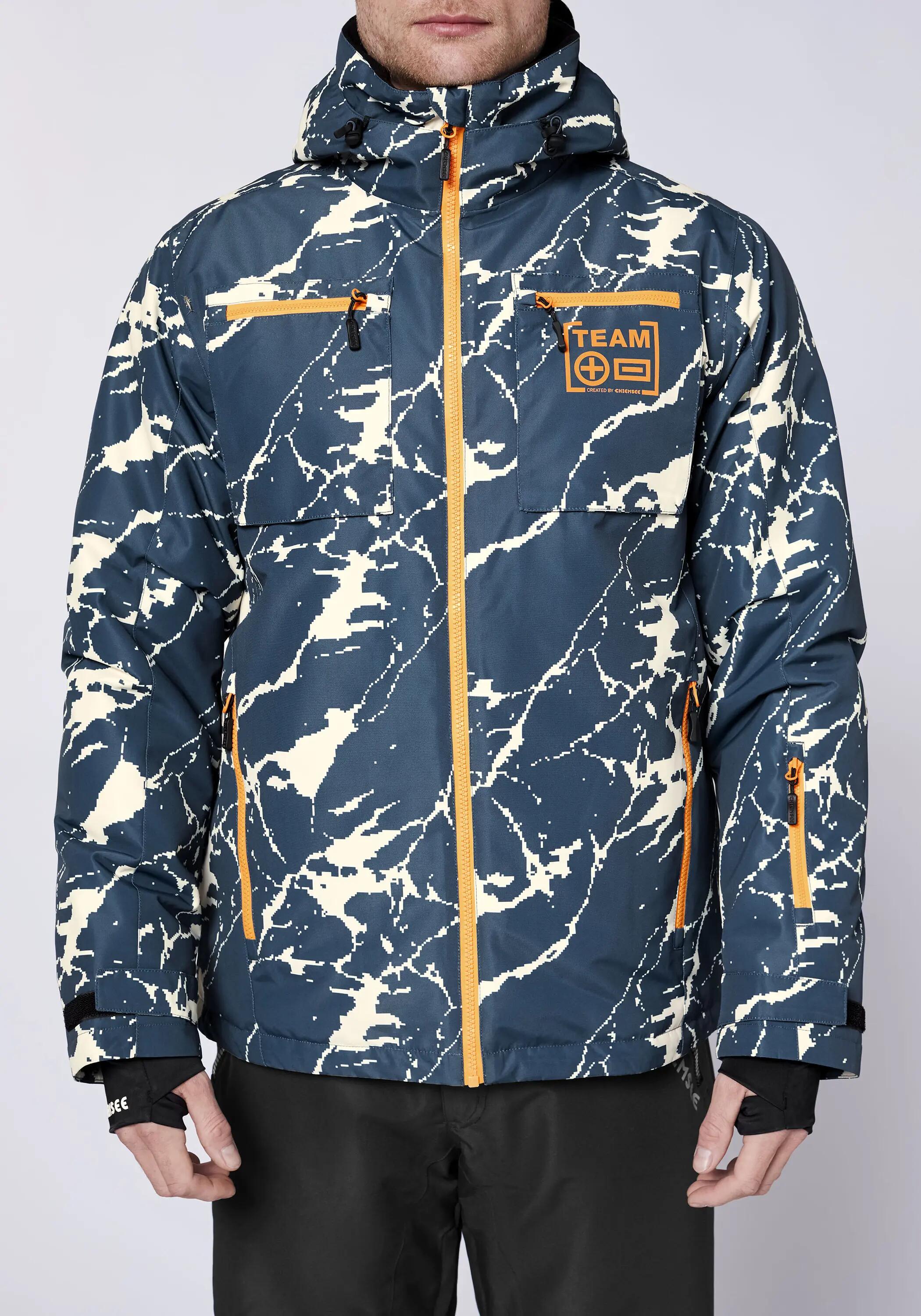 Skijacke mit Berglandschaft-Print 7/7