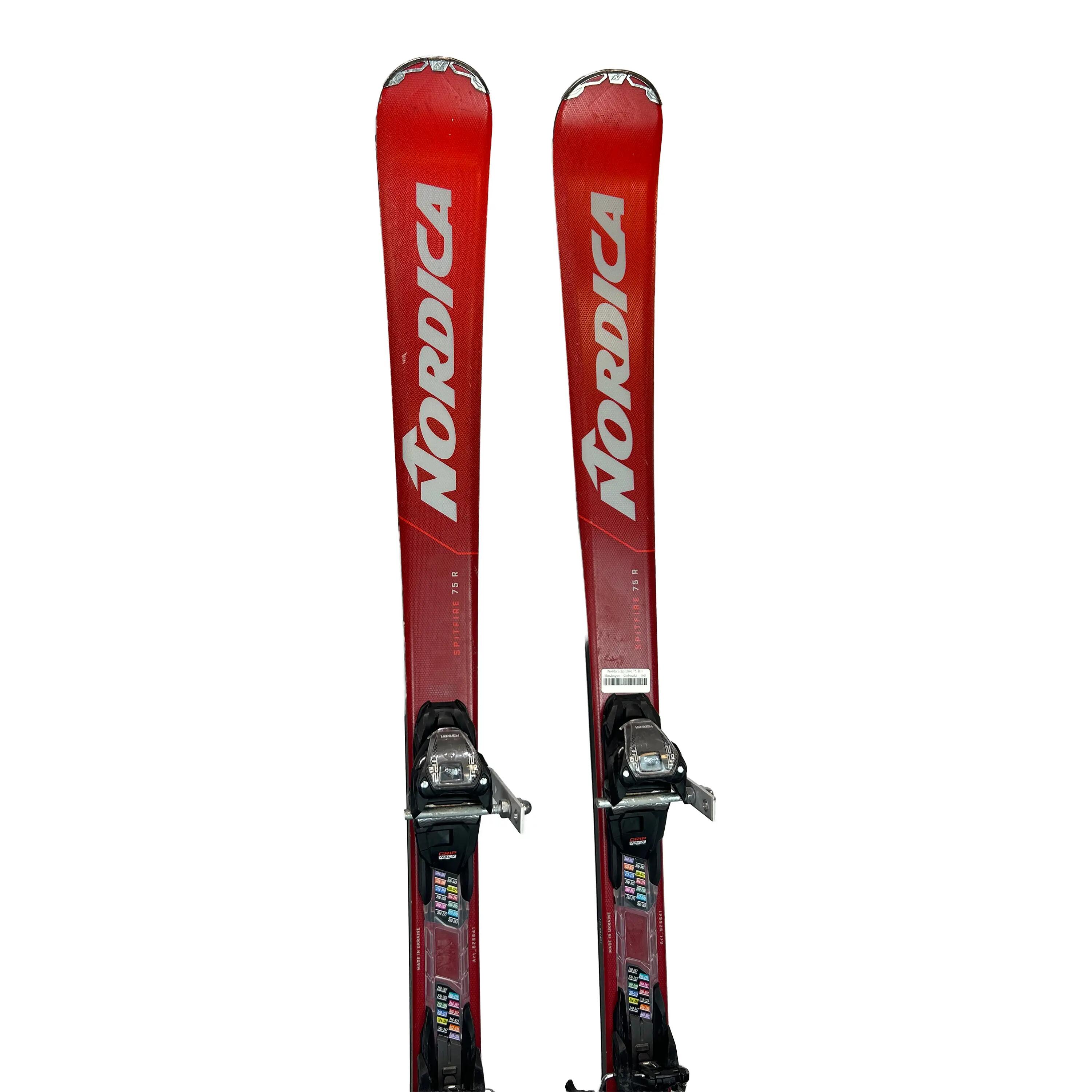 Hochleistungski  Nordica Spitfire 75 R + Bindingen - Gebruikt - 168 3/6
