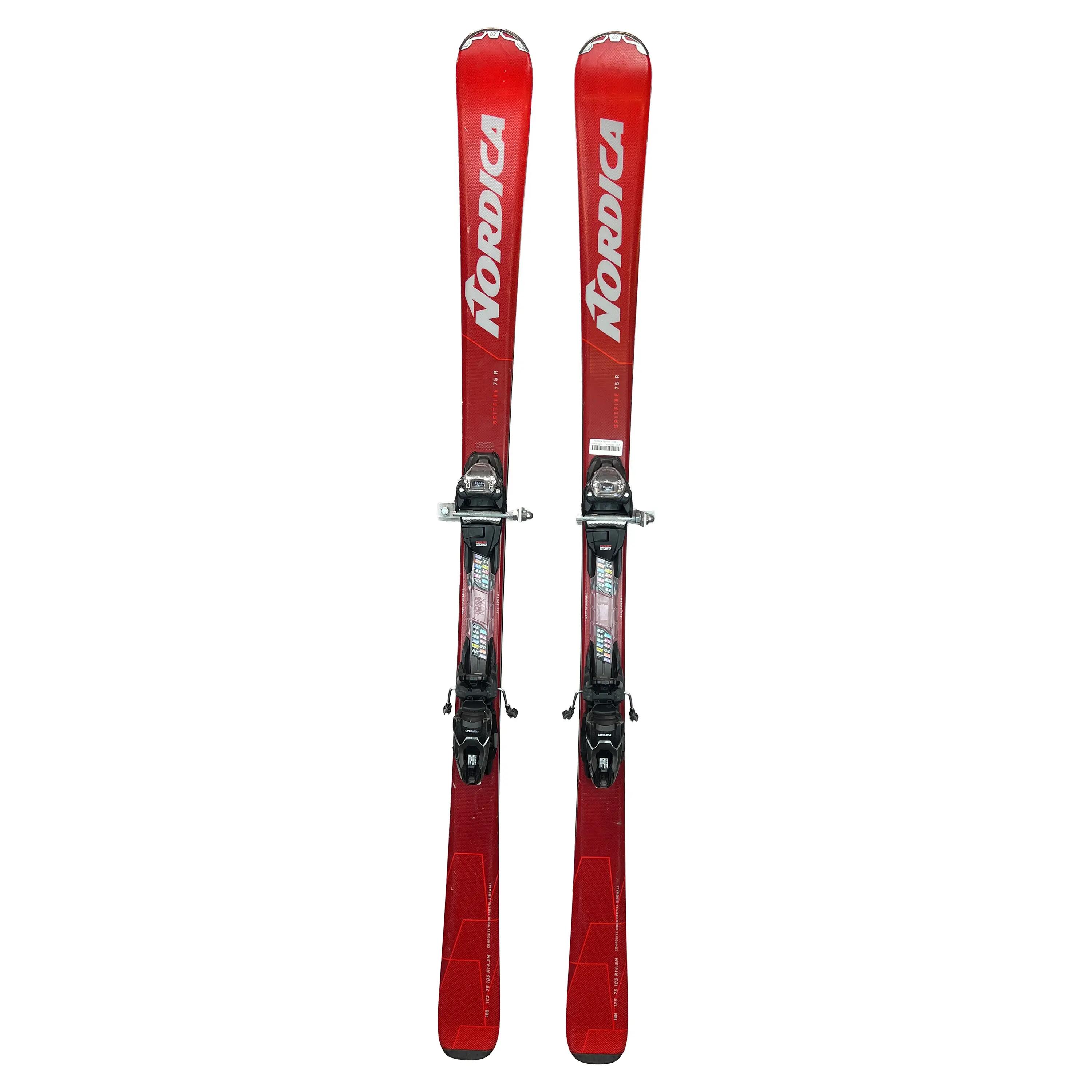 Hochleistungski  Nordica Spitfire 75 R + Bindingen - Gebruikt - 168 2/6
