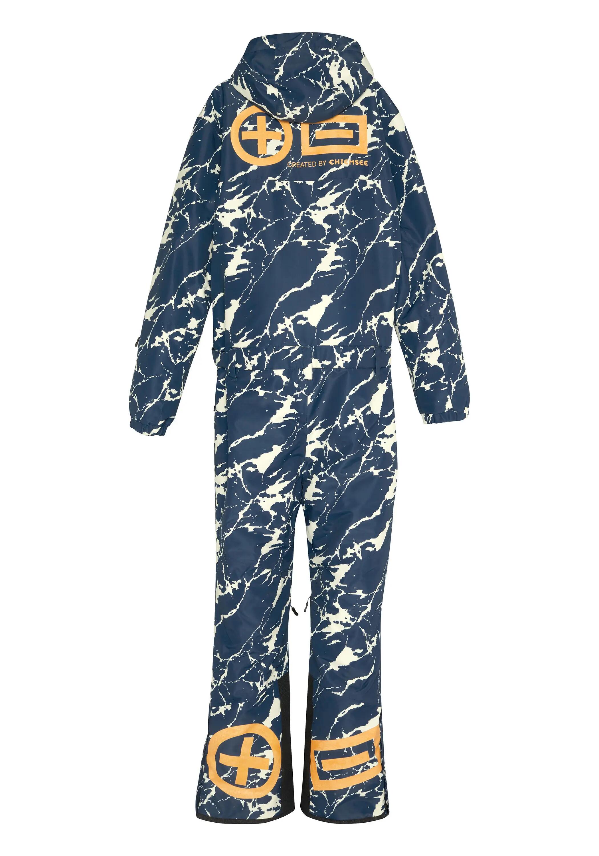 Skioverall mit verpixeltem Berglandschaft-Print 2/7
