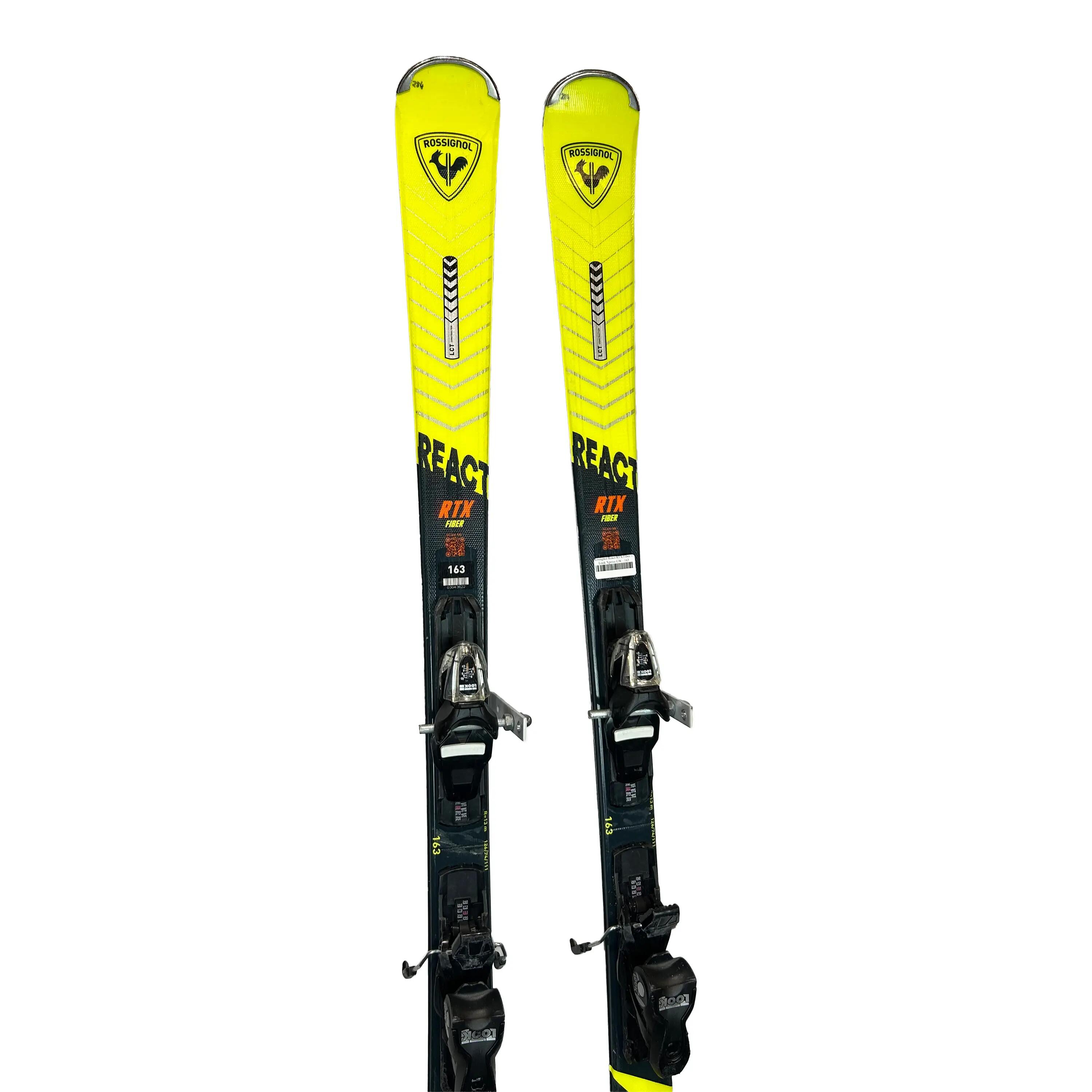 Refurbished - Hochleistungski  Rossignol React RTX Fiber + Look Xpress GW - 163 3/6