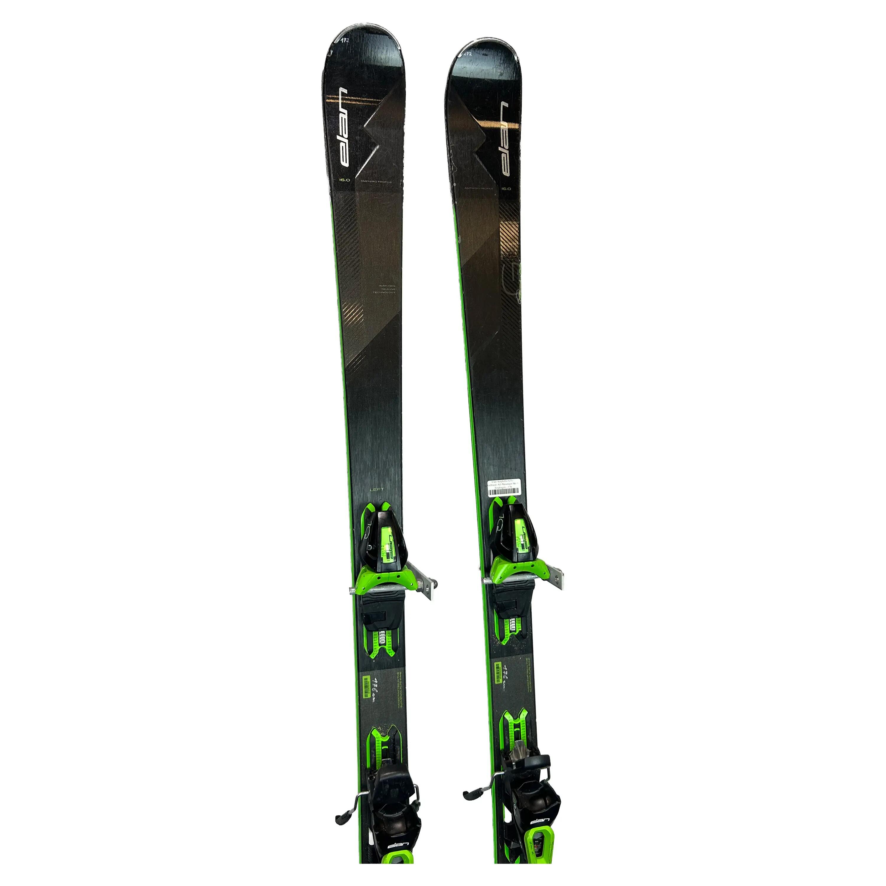 Hochleistungski  Elan Amphibio GTi - Gebruikt All-Mountain Ski + Bindingen - 176 6/6