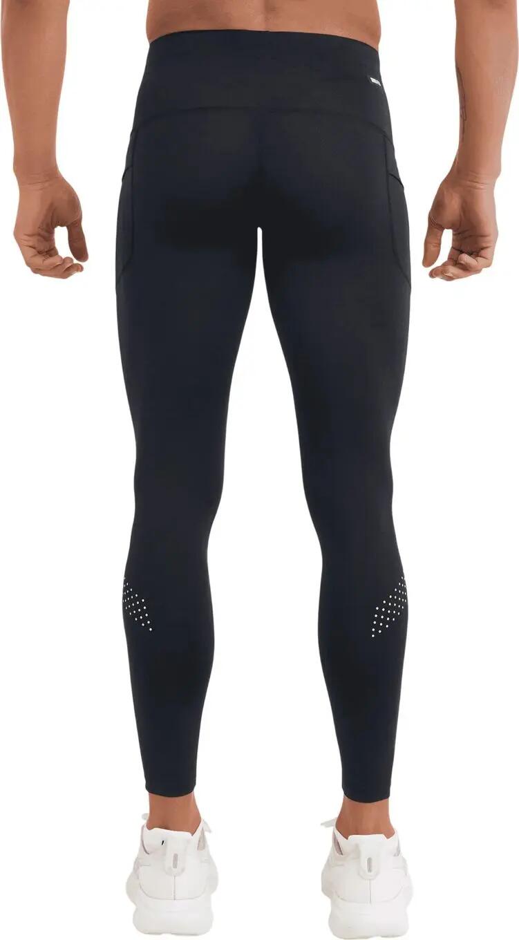 Medias largas Saxx Smooth Flex de compresión ligera, negras, para hombre 2/3