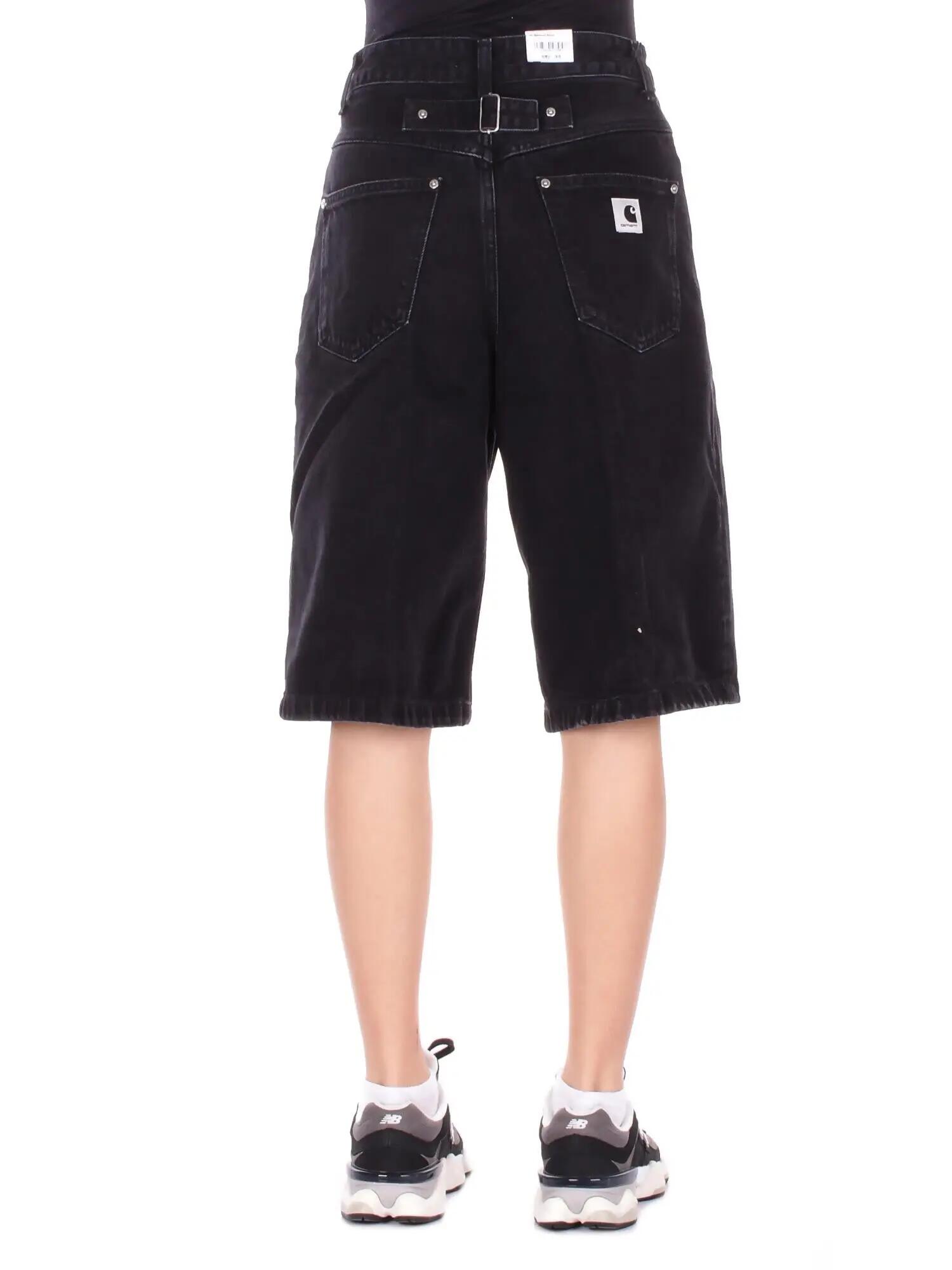 carhartt wip donna shorts i036598 8906 w' belmont short smith den black 4/5
