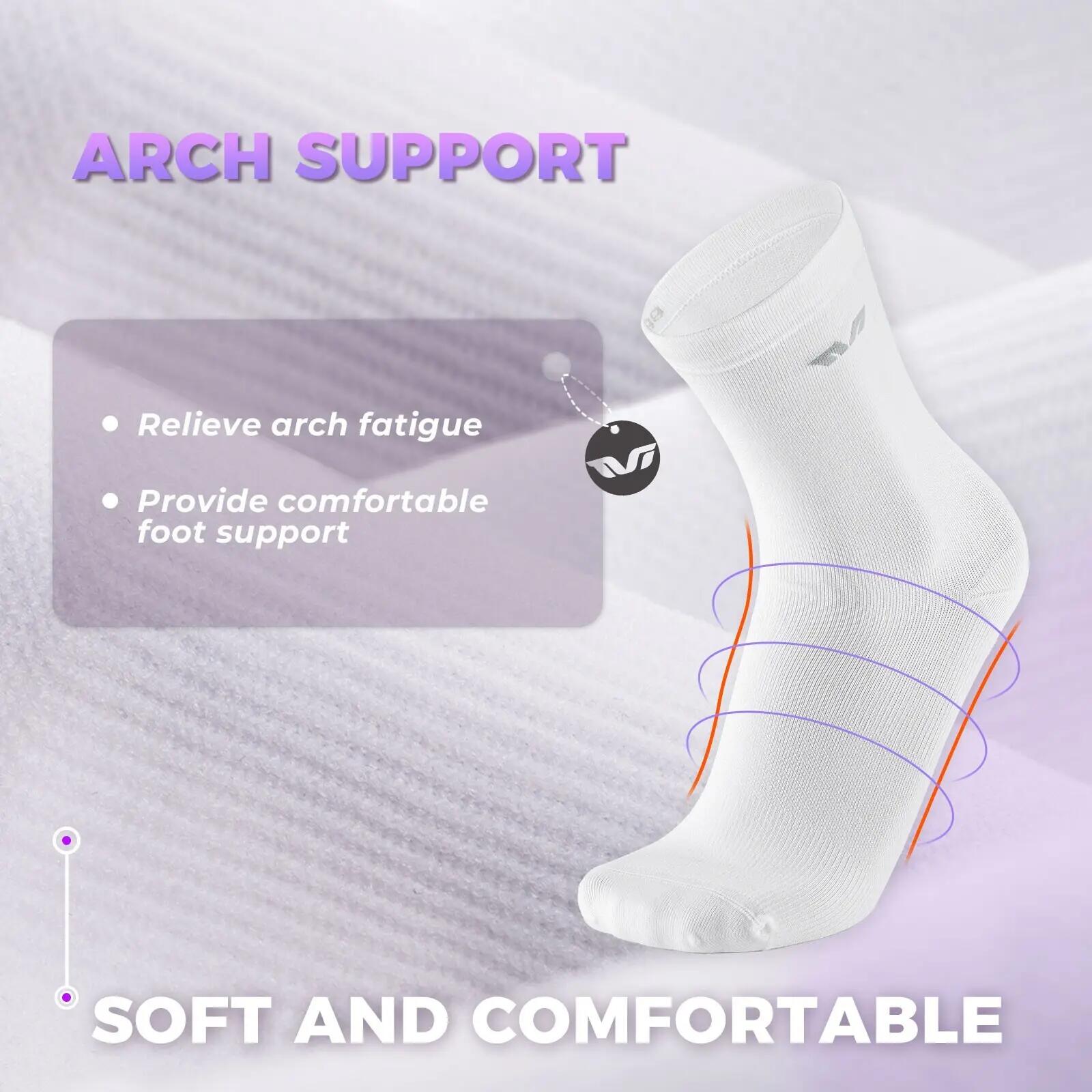 TVI Lot de 2 paires de chaussettes de vélo femme respirantes 2/6