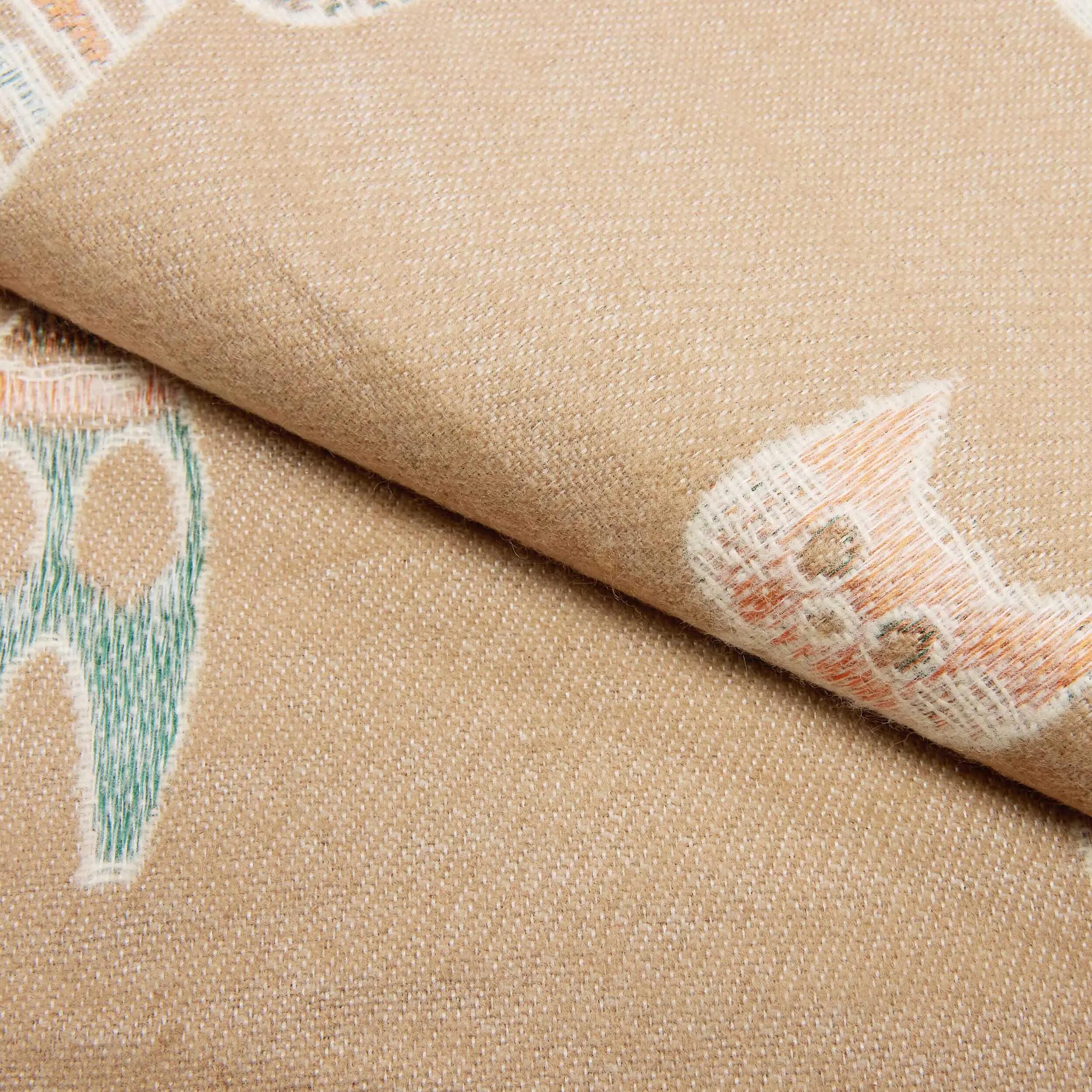 X2 Écharpe Cashmirillo 70 x 200 cm - motif chats - Marron Clair 7/7