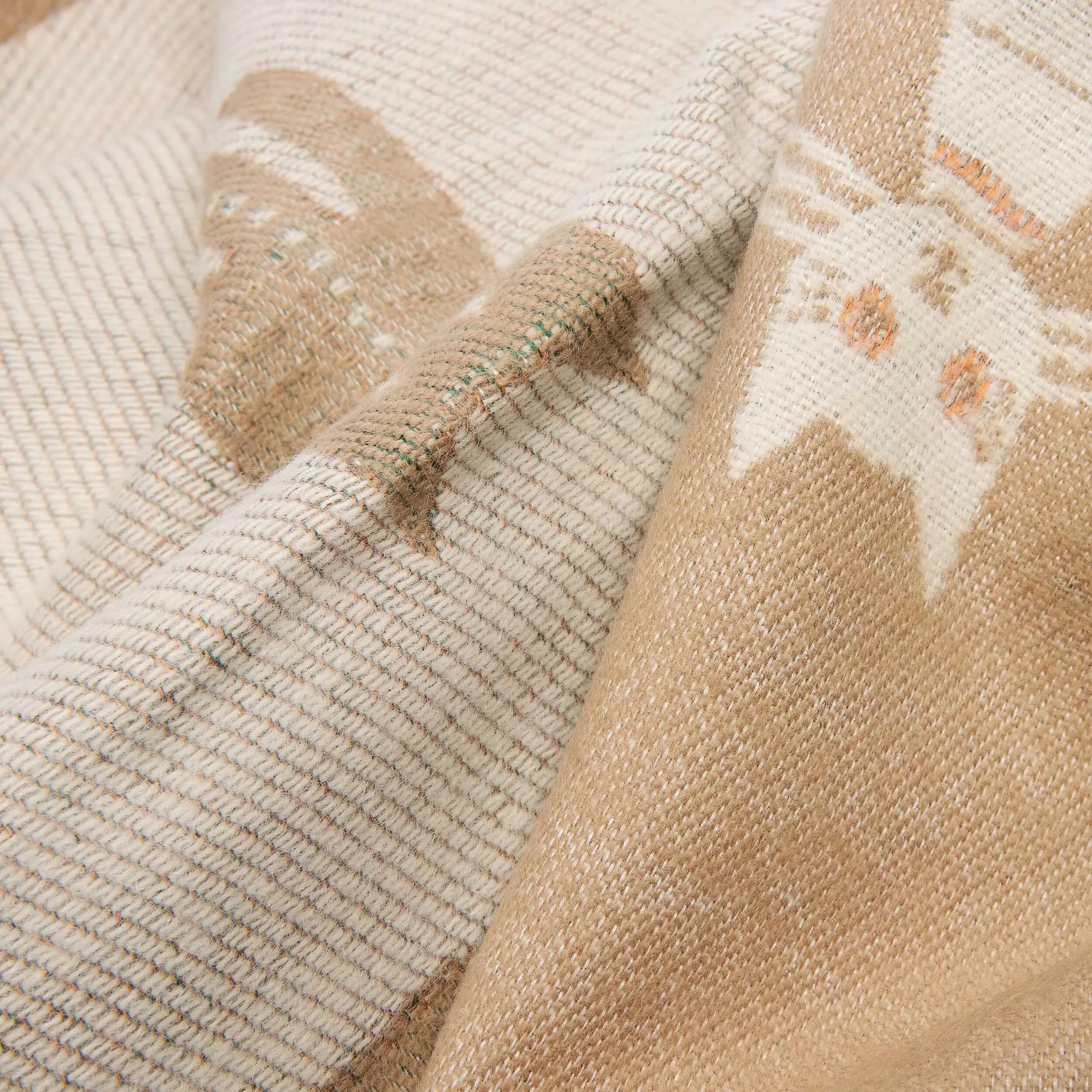 X2 Écharpe Cashmirillo 70 x 200 cm - motif chats - Marron Clair 6/7