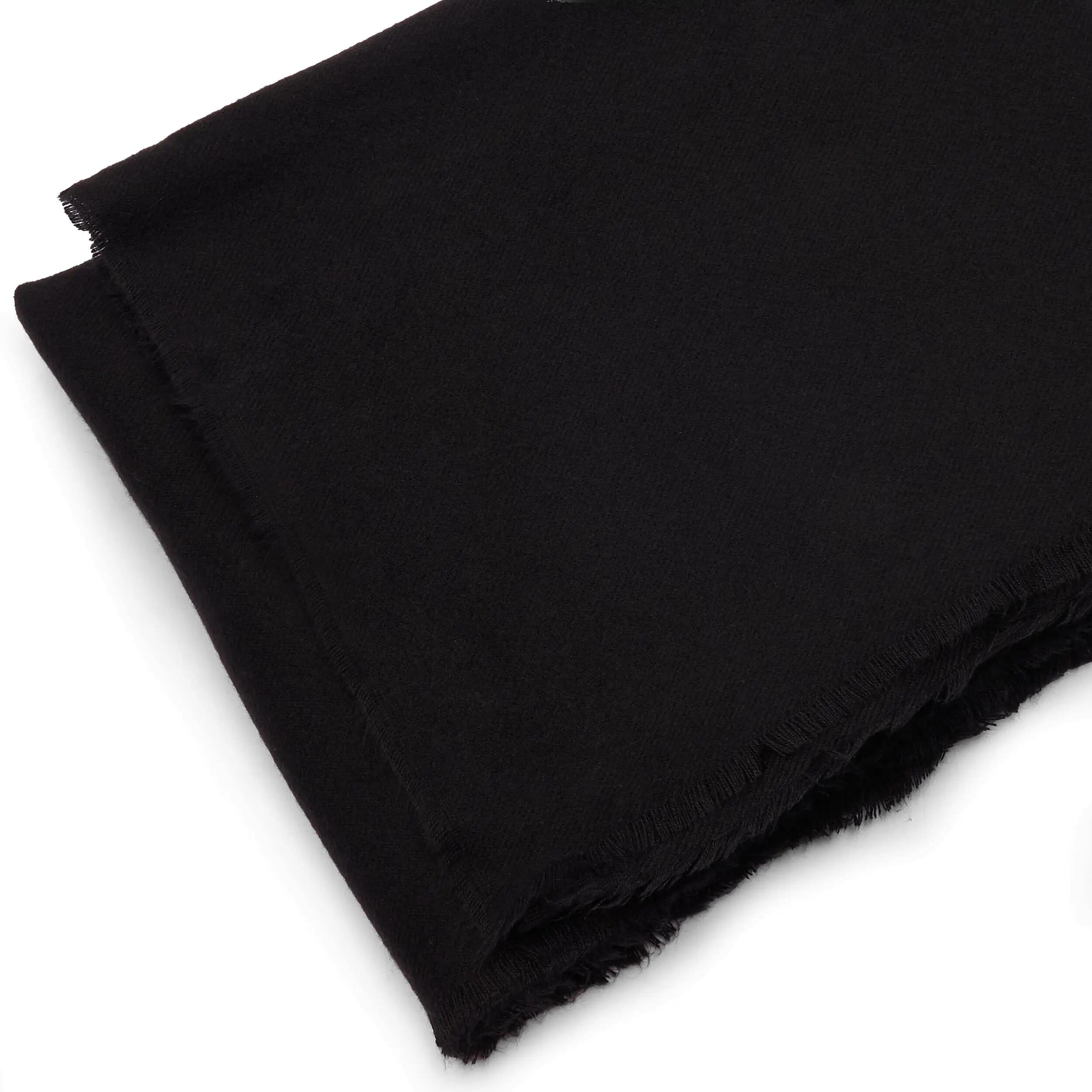 X2 Sciarpa Cashmirillo 100 x 200 cm - design tinta unita - Nero 6/7