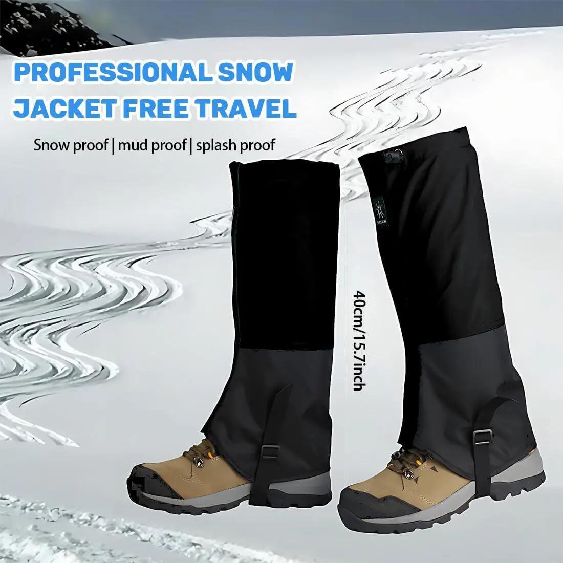 Protège-jambes réglables et imperméables pour raquettes à neige, randonnée, chas 2/5