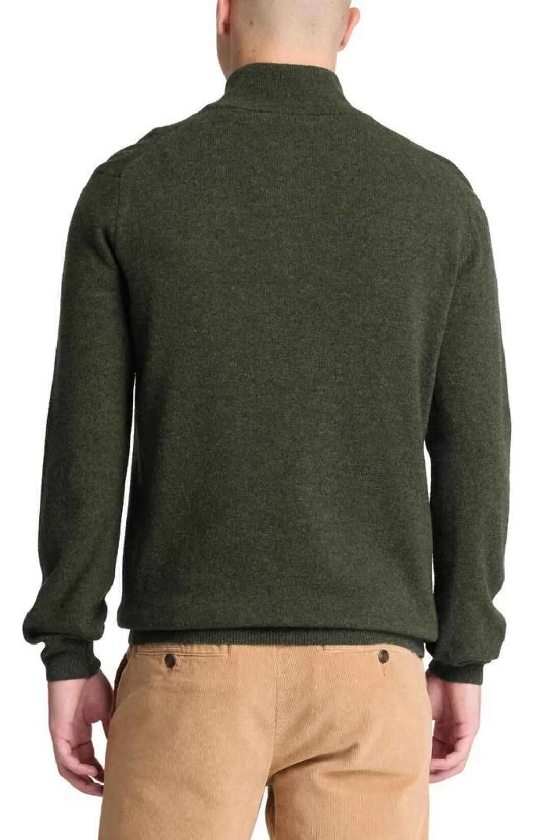 Pullover - Hombre - Misto lana, mezza zip - Camouflage 3/3