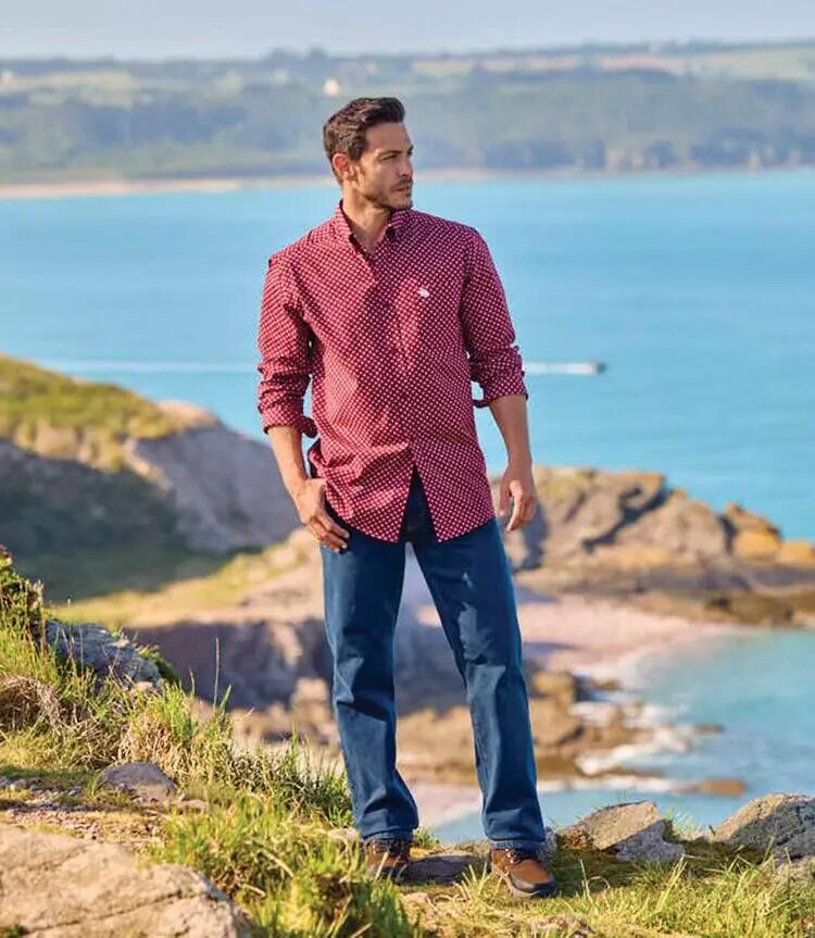 La Chemise en Popeline à Micromotifs 3/4
