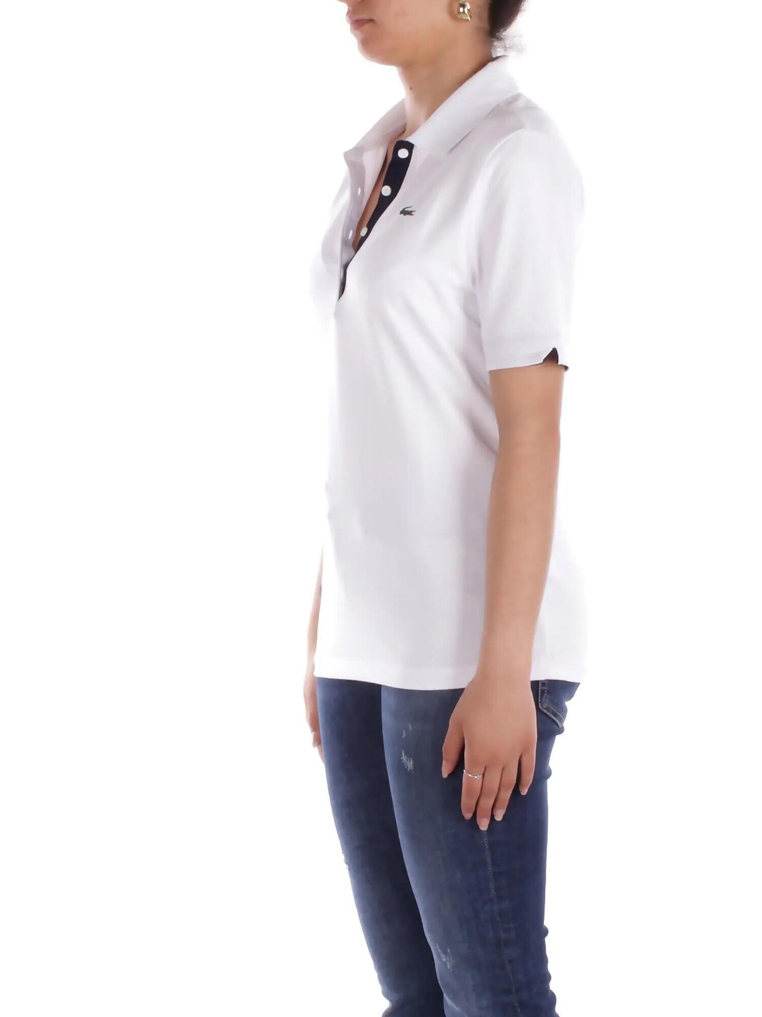 Polo Femme Lacoste Blanc 2/5
