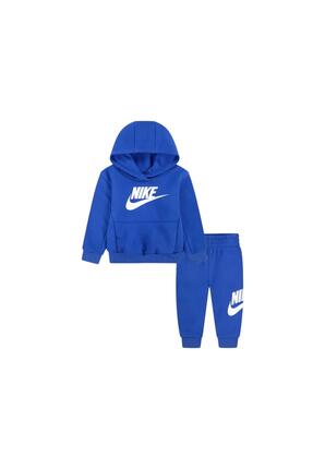 Nike - Kinder Trainingspak Capuchon Club French Terry, Blauw