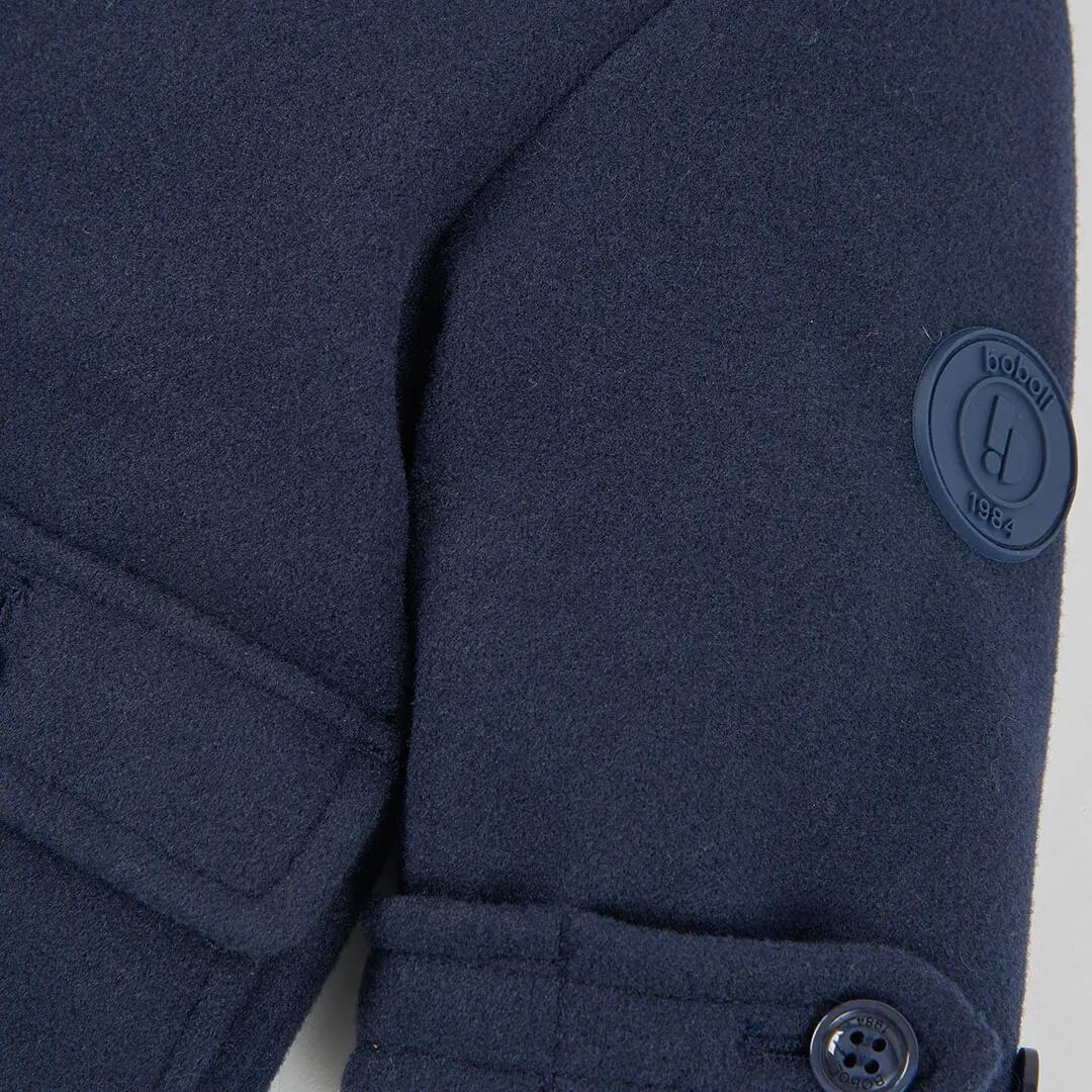 Trenka paño niño azul marino con capucha 4/4