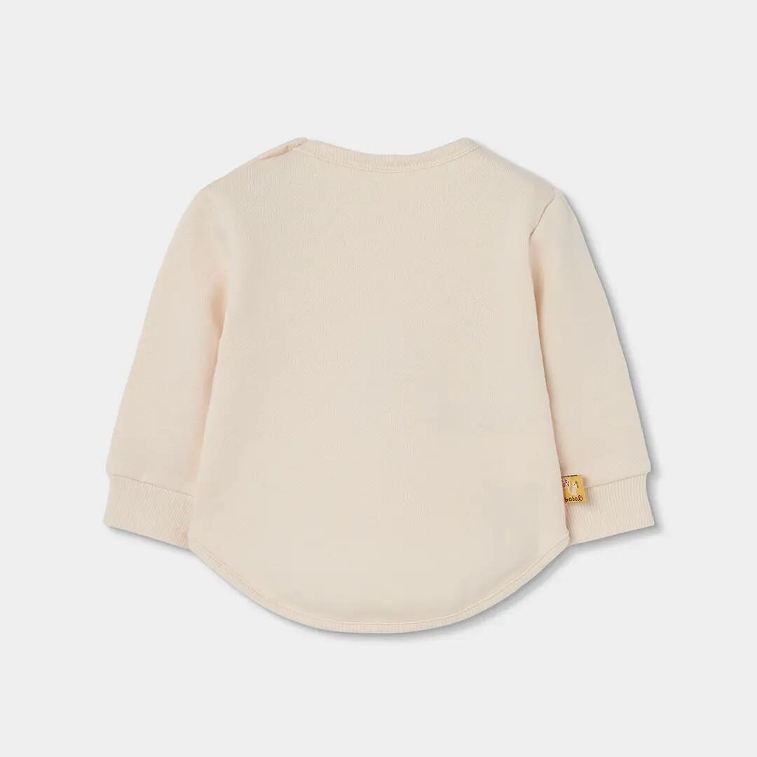 Conjunto punto bebé niña crudo bordado de ardilla 5/7