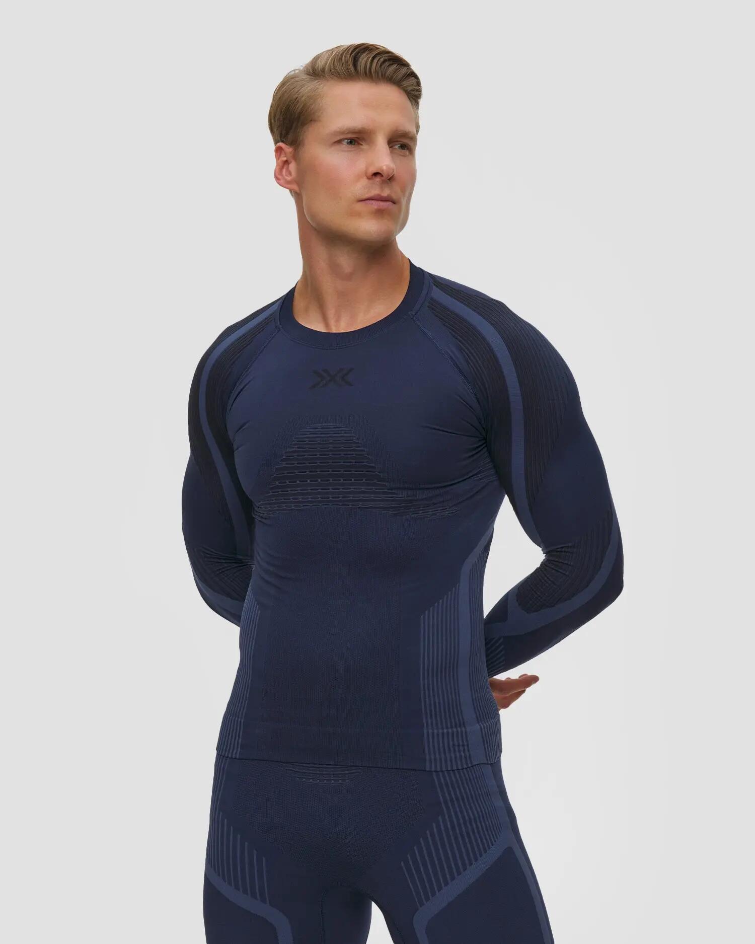 Koszulka męska X-Bionic Invent Shirt Ls Marine A095 2/5