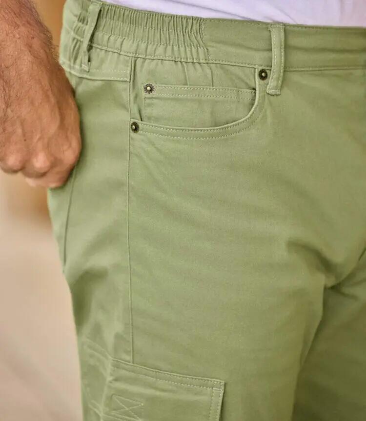 Le Pantalon Twill Cargo 7 Poches 3/4