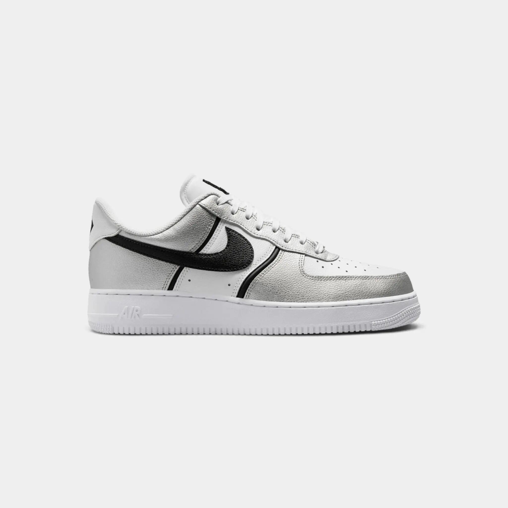 Nike Air Force 1 Low '07 LV8 Metallic Silver White Black 1/2